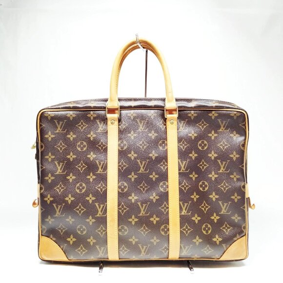 Louis Vuitton Handbags - Louis Vuitton Porte Documents Voyage Brown Monogram Hand Bag mon646-102825
